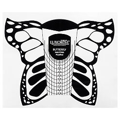 Sabloane Constructie Unghii LUXORISE Plastifiate Fluture 500 buc 2