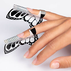 Sabloane Constructie Unghii LUXORISE Plastifiate Fluture 500 buc 4