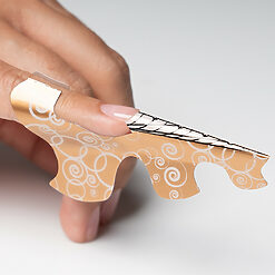 Sabloane Constructie Unghii LUXORISE Soft Stiletto Gold 500 buc 2