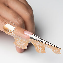 Sabloane Constructie Unghii LUXORISE Soft Stiletto Gold 500 buc 4