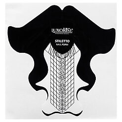 Sabloane Constructie Unghii LUXORISE Stiletto Black 500 buc 3