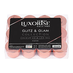 Set 12 Geluri UV Colorate LUXORISE Glitz Glam 4