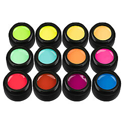 Set 12 Geluri UV Colorate Neon City Collection