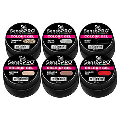 Set 6 Geluri UV Colorate Royal Collection SensoPRO Milano 3