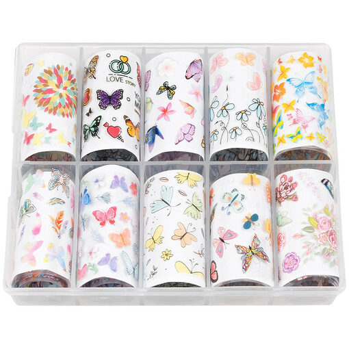 Set Folii Transfer LUXORISE Flower Splash