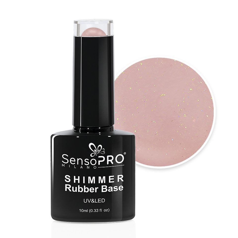 Shimmer Rubber Base SensoPRO Milano - #24 Sunny Beige