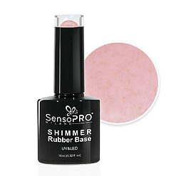 Shimmer Rubber Base SensoPRO Milano - #30 Nude Glow