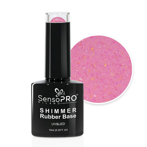 Shimmer Rubber Base SensoPRO Milano - #48 Sprinkled Sweetness