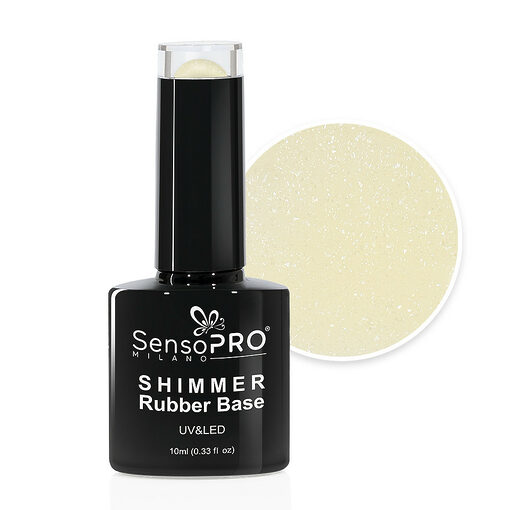 Shimmer Rubber Base SensoPRO Milano - #55 Frosted Honey