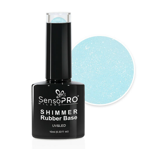 Shimmer Rubber Base SensoPRO Milano - #57 Dazzling Tinkerbell