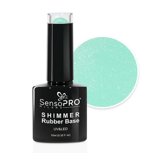 Shimmer Rubber Base SensoPRO Milano - #58 Radiant Lime