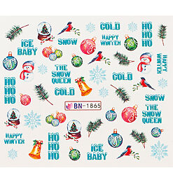 BN-1865-Nail Art > Ornamente Unghii Craciun