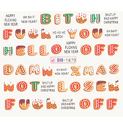 BN-1870-Nail Art > Ornamente Unghii Craciun