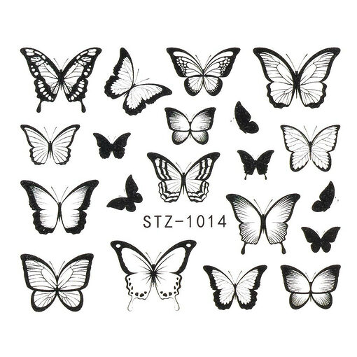 Tatuaj Unghii LUXORISE Simple Butterfly Song