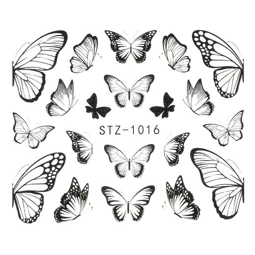 Tatuaj Unghii LUXORISE Simple Butterfly Vibe