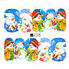 Tatuaj Unghii LUXORISE Snowmen Faces
