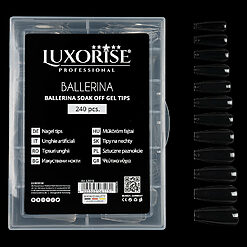Tipsuri Unghii Dizolvabile Soak Off Ballerina Full Nail 240 buc 2