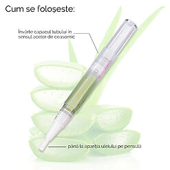 Ulei Cuticule Stilou cu Aloe SensoPRO Milano Tratament Unghii 4