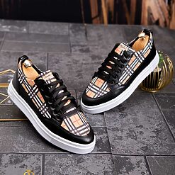 Adidasi de barbati negri cu talpa inalta ultra light – AD583 2