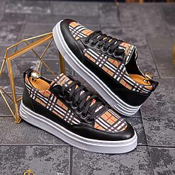 Adidasi de barbati negri cu talpa inalta ultra light – AD583 4