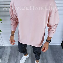 Bluza barbati oversize roz K298 15-4-Bluze barbati