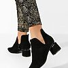 Botine dama toamna Esperaza negre-Botine cu toc-Botine cu toc