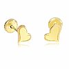 Cercei copii/bebe - Model inima buclata - Aur Galben 9K - Inchizatoare sigura si confortabila cu filet-Aur >> Aur 9K >> Cercei Aur 9K >> Noutati