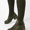 Cizme tip soseta Navasia verzi-Cizme fara toc-Cizme cu toc
