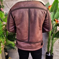 Cojoc gros maro inchis interior imblanit slim fit CJ016 3