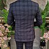 Costum elegant negru in carouri