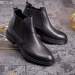 negre din piele 100% naturala - GH135-Ghete