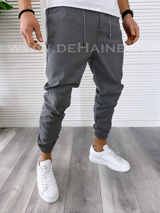 Pantaloni barbati casual gri inchis B2497 B3-B4.1-Pantaloni > Pantaloni casual