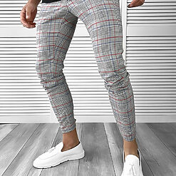 Pantaloni barbati casual in carouri TP1023-Pantaloni > Pantaloni casual