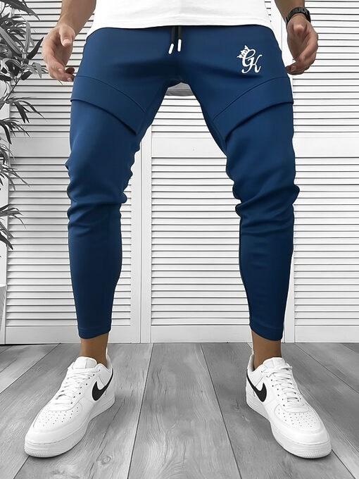 Pantaloni de trening bleumarin silon conici 12374 14-1.2-Pantaloni > Pantaloni de trening