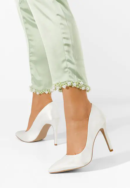 Pantofi stiletto Motina argintii-Pantofi Stiletto-Pantofi Stiletto