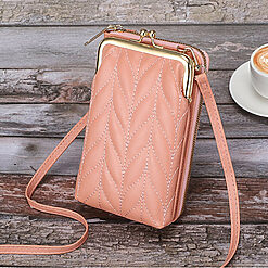 Portofel tip geanta Giulia PT936 peach 3