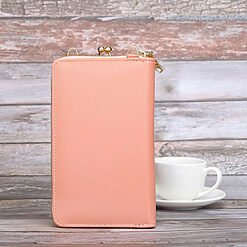 Portofel tip geanta Giulia PT936 peach 7