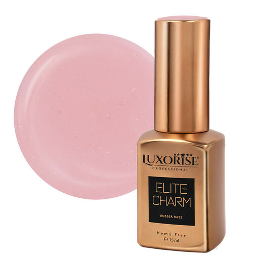 Rubber Base Hema Free LUXORISE Elite Charm - Pearly Nude 15ml-Rubber Base > Rubber Base Elite Charm 15ml