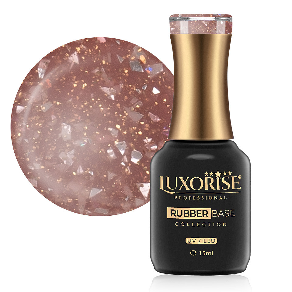 Rubber Base LUXORISE Glamour Collection - Dynasty Glimmer 15ml-Rubber Base > Rubber Base LUXORISE 15ml