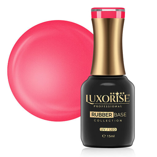 Rubber Base LUXORISE Neon City Collection - Flamingo 15ml-Rubber Base > Rubber Base LUXORISE 15ml