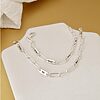 Set lantisor si bratara TOTUL MEU - 4 placute personalizate si lant din zale mari - Argint 925-Toate >> Argint 925 >> Lantisoare Argint >> Noutati