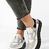 Sneakers dama piele Caera albi-Sneakers dama-Pantofi dama casual