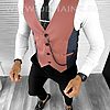 Vesta barbati slim fit roz B8264 75-4 e-Veste > Veste barbati elegante