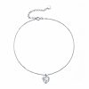 Bratara de glezna din argint Silver Heart-Bratari >> Bratari din argint