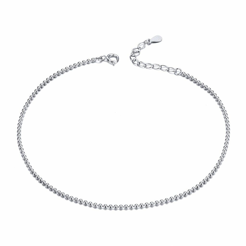 Bratara de glezna din argint Silver Simple Beads-Bratari >> Bratari din argint