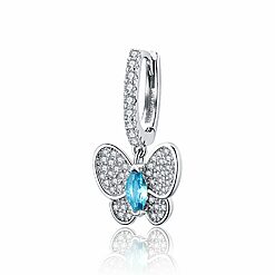 CERCEL din argint Blue Butterfly-Cercei