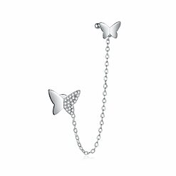 CERCEL din argint Chain Butterflies-Cercei