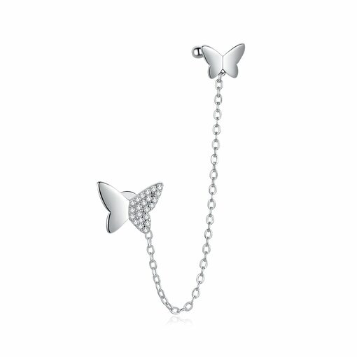 CERCEL din argint Chain Butterflies-Cercei