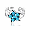CERCEL din argint turquoise star-Cercei >> Cercei din argint