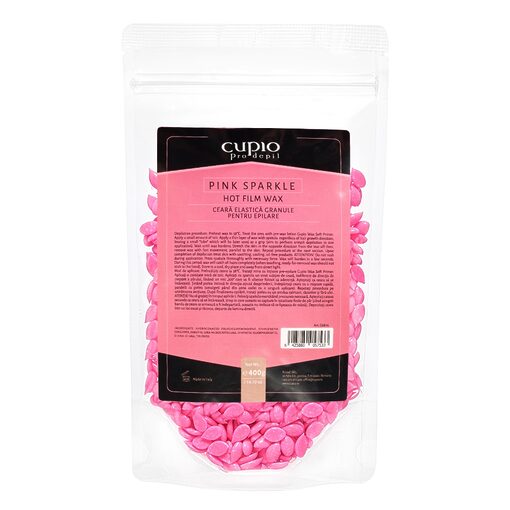 Ceara elastica granule Cupio Pink Sparkle 400g-Epilare-Epilare